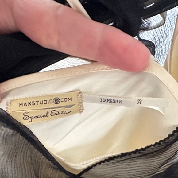 Max Studio Black Sheer Maxi Dress - Picture 7 of 7